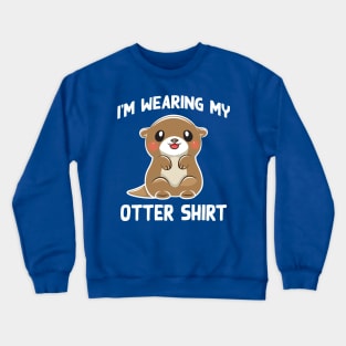 Cute Baby Otter Crewneck Sweatshirt